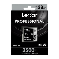 Tarjeta de memoria Lexar 128GB Professional 3500x CFast 2.0