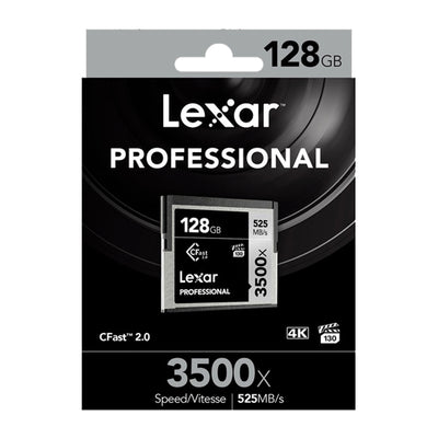Tarjeta de memoria Lexar 128GB Professional 3500x CFast 2.0