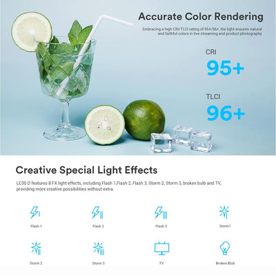 Kit de luces LED de mesa Godox Litemons LC30D