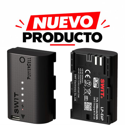 Batería SWIT PowerCell LP-E6P con USB-C para cámaras Canon seleccionadas (2200 mAh)