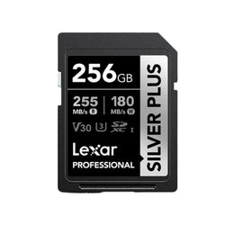 Tarjeta de memoria SDXC Lexar Professional SILVER PLUS UHS-I de 256GB