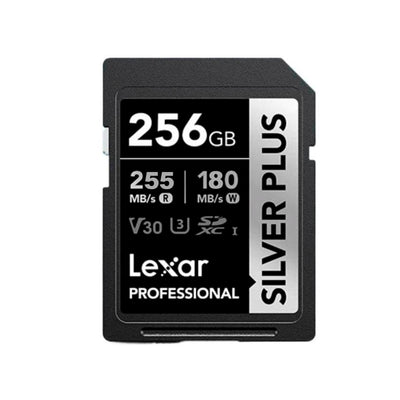 Tarjeta de memoria SDXC Lexar Professional SILVER PLUS UHS-I de 256GB