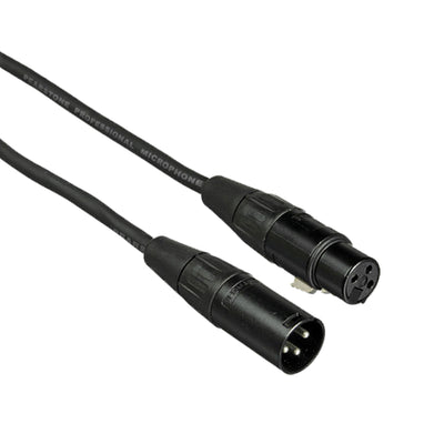 Marshall Electronics M03 Cable de micrófono XLR a XLR de 12 pulgadas  3m, negro
