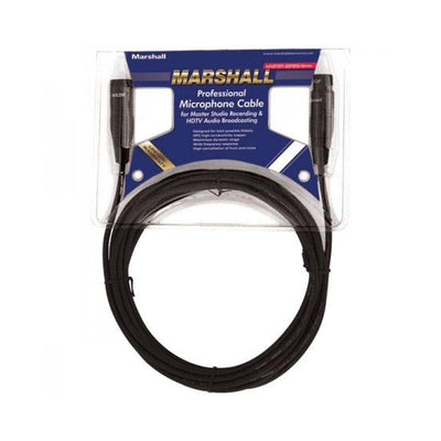 Marshall Electronics M03 Cable de micrófono XLR a XLR de 12 pulgadas  3m, negro