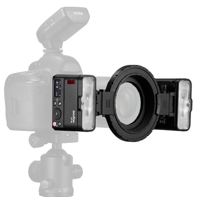 Godox Kit de 2 luces con flash macro MF12