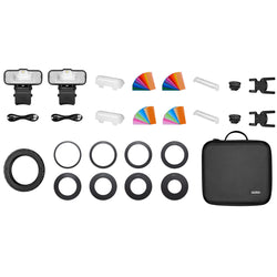 Godox Kit de 2 luces con flash macro MF12