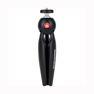 Manfrotto Trípode PIXI Smart Mini con abrazadera para teléfono (negro) MKPIXICLMII-BK