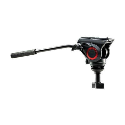Manfrotto MVH500A Cabezal de vídeo con arrastre fluido con trípode MVT502AM y bolsa de transporte
