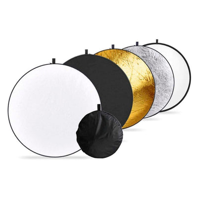 Disco reflector plegable VANTA 5 en 1 (80 cm negro/plata/oro/blanco/translúcido)