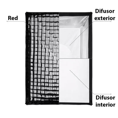 NiceFoto Caja suavizadora NE08-60X90cm