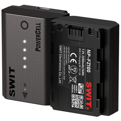 Batería SWIT PowerCell NP-FZ100 con USB-C para cámaras Sony seleccionadas (2200 mAh)
