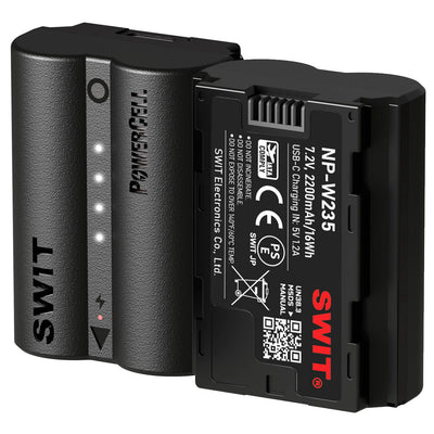 Batería SWIT PowerCell NP-W235 con puerto USB-C para cámaras FUJIFILM seleccionadas (2200 mAh)