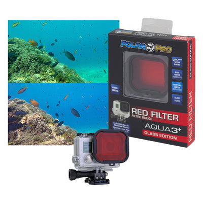 Filtro de buceo rojo PolarPro para carcasa estándar GoPro