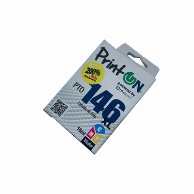 Printon PTO-146 XL compactable con cartucho de tinta tricolor de alta capacidad Canon PG-146