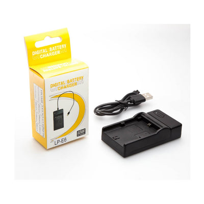 Cargador USB para batería Canon LP-E6