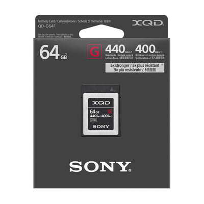 Tarjeta de memoria Sony XQD Serie G de 64GB