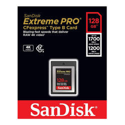 Tarjeta SanDisk Extreme PRO CFexpress de 128GB tipo B