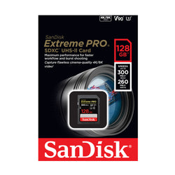 Tarjeta de memoria SanDisk Extreme PRO UHS-II SDXC de 128GB