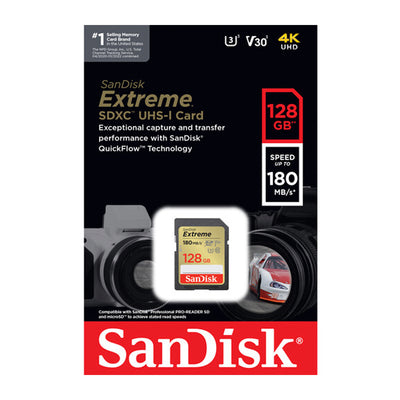 Tarjeta de memoria SanDisk Extreme UHS-I SDXC de 128GB