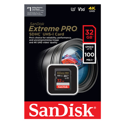 Tarjeta de memoria SanDisk Extreme PRO UHS-I SDHC de 32GB
