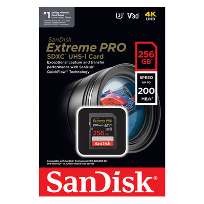 Tarjeta de memoria SanDisk Extreme PRO UHS-I SDXC de 256GB