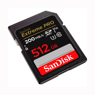 SanDisk Extreme PRO UHS-I SDXC de 512GB Tarjeta de memoria