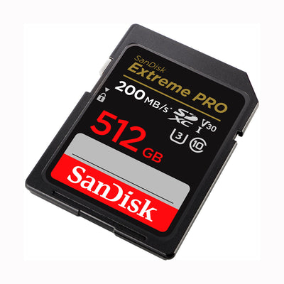 SanDisk Extreme PRO UHS-I SDXC de 512GB Tarjeta de memoria