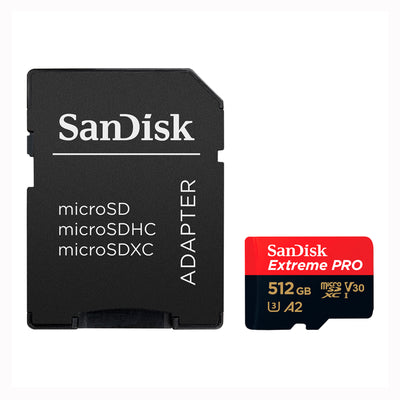 Tarjeta microSDXC UHS-I SanDisk Extreme PRO con adaptador de 512GB