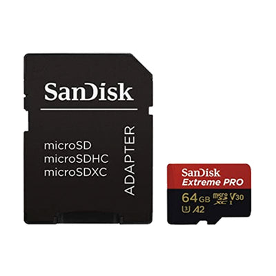 Tarjeta microSDXC UHS-I SanDisk Extreme PRO con adaptador de 64GB