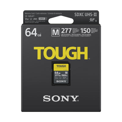 Tarjeta de memoria SDXC Sony SF-M Tough Series UHS-II de 64GB