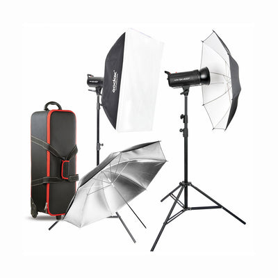 Monoluz con flash de estudio Godox SK400II (kit de 2 luces)