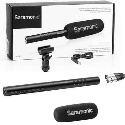Micrófono tipo escopeta de condensador cardioide Saramonic SR-TM1