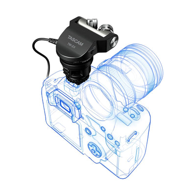 TASCAM TM-2X Micrófono DSLR de condensador estéreo XY