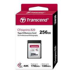 Tarjeta de memoria Transcend CFexpress 820 tipo B de 256GB
