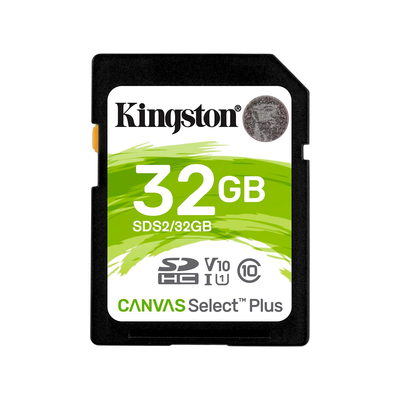 Tarjeta de memoria Kingston 32GB Canvas Select Plus UHS-I SDXC