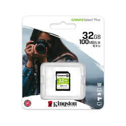 Tarjeta de memoria Kingston 32GB Canvas Select Plus UHS-I SDXC