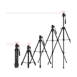 Trípode YUNTENG 999 206cm 4 secciones