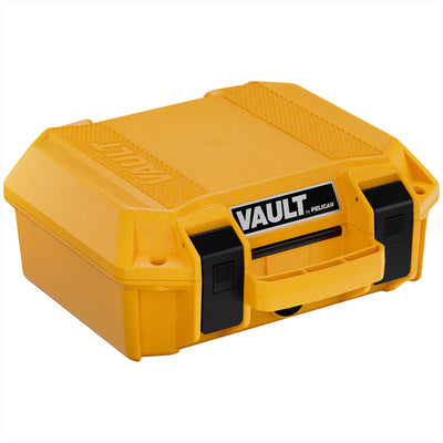 Pelican Vault V100C Estuche con inserto de espuma (Amarillo Sunflare, 6.5L)