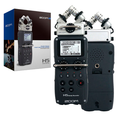 Zoom H5 Grabadora práctica portátil de 4 entradas/4 pistas con cápsula de micrófono X/Y intercambiable