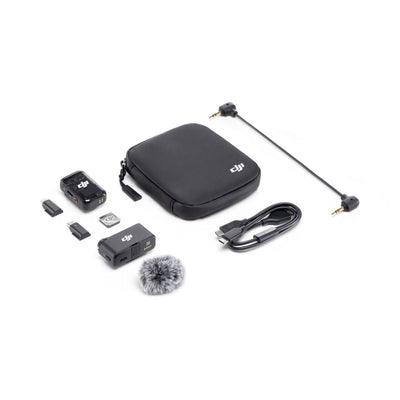 DJI Mic 2 Sistema/grabador de micrófono inalámbrico digital compacto para cámara y teléfono inteligente (2.4 GHz)