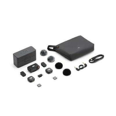 Sistema de micrófono inalámbrico compacto DJI Mic 3 para dos personas, grabador y cámara para teléfonos inteligentes