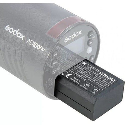 Batería Godox WB100 para flash de bolsillo AD100pro