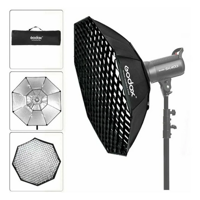 Octabox 95cm para Bowens con Grid Godox
